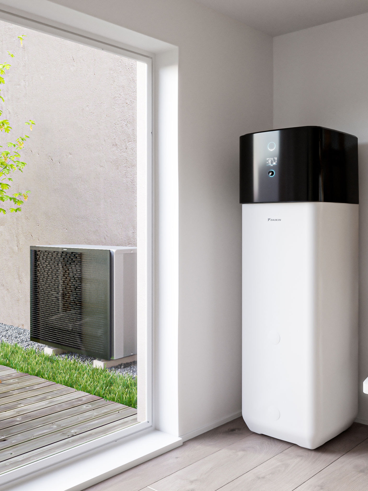 System pompy ciepła powietrze-woda Daikin Altherma ze zintegrowanym zbiornikiem